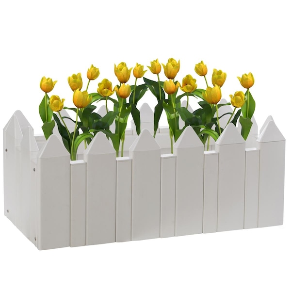 Invernaculo 10.5 x 25.5 x 10.5 in. Vinyl Planter Box Garden Bed